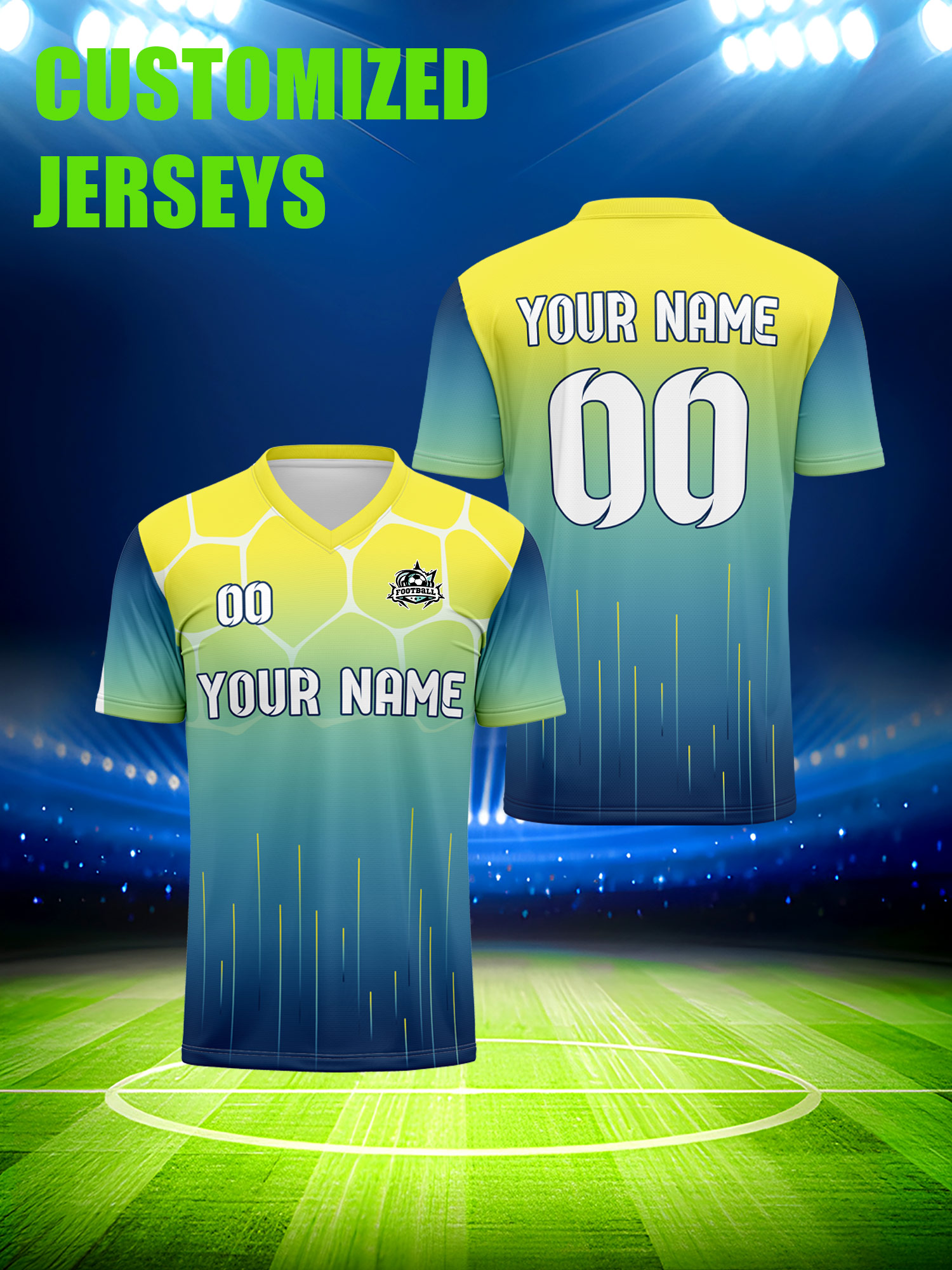 Mens Fashion Modern - Custom Soccer Jersey With Custom Image,