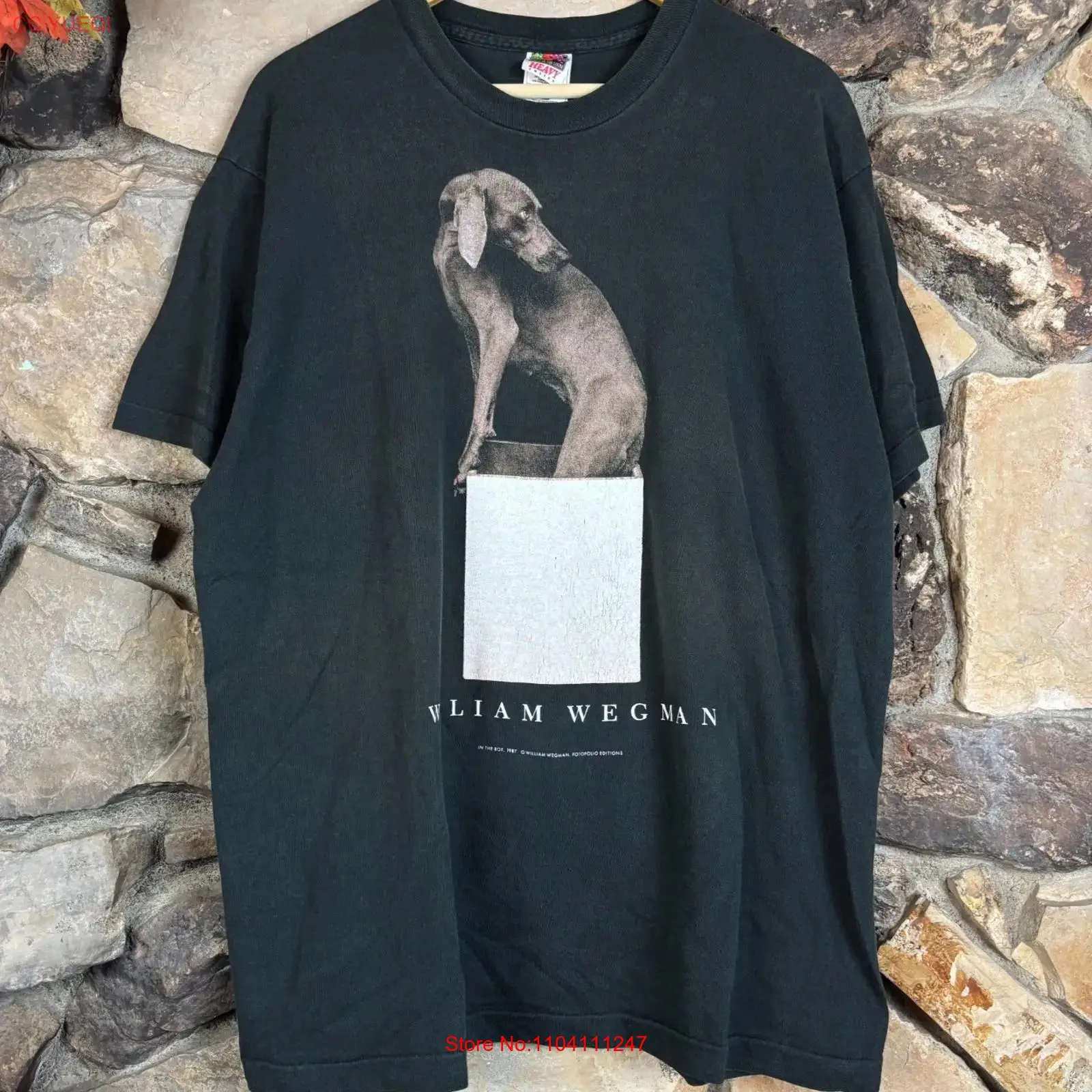 Xl Men'S Fashion - Vintage 1990s William Wegman Dog In