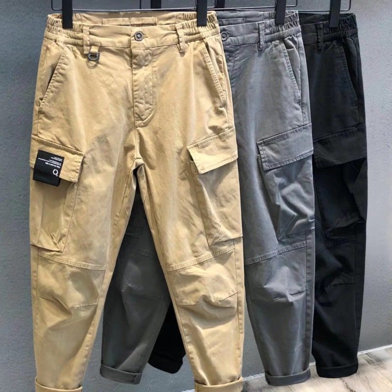 Mens Fashion Cargo Pants - Handsome Fashion Stickers Multiple Pockets Men's