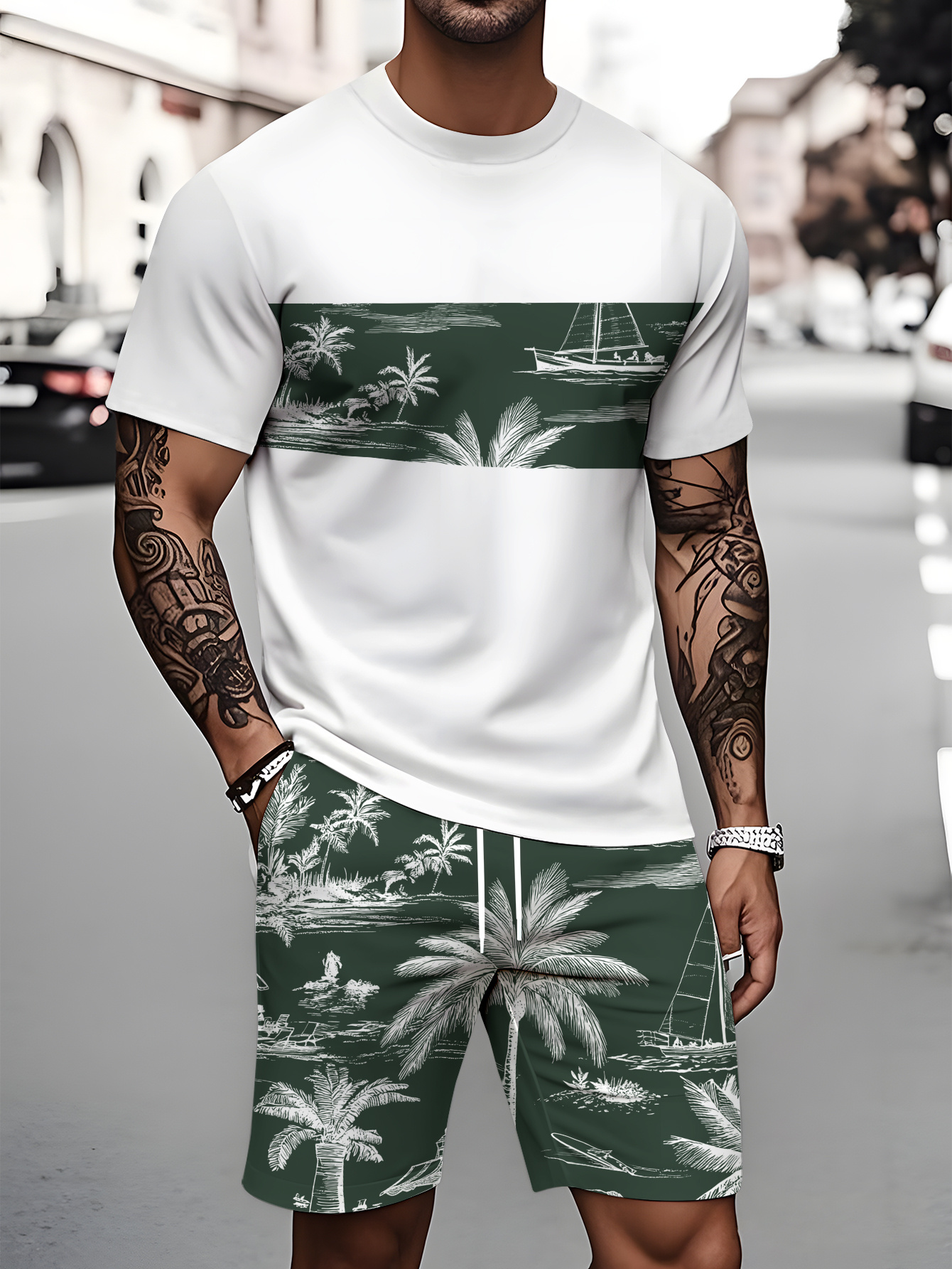 Men'S Fashion Videos - 2026 Summer Fashion T-Shirt and Shorts