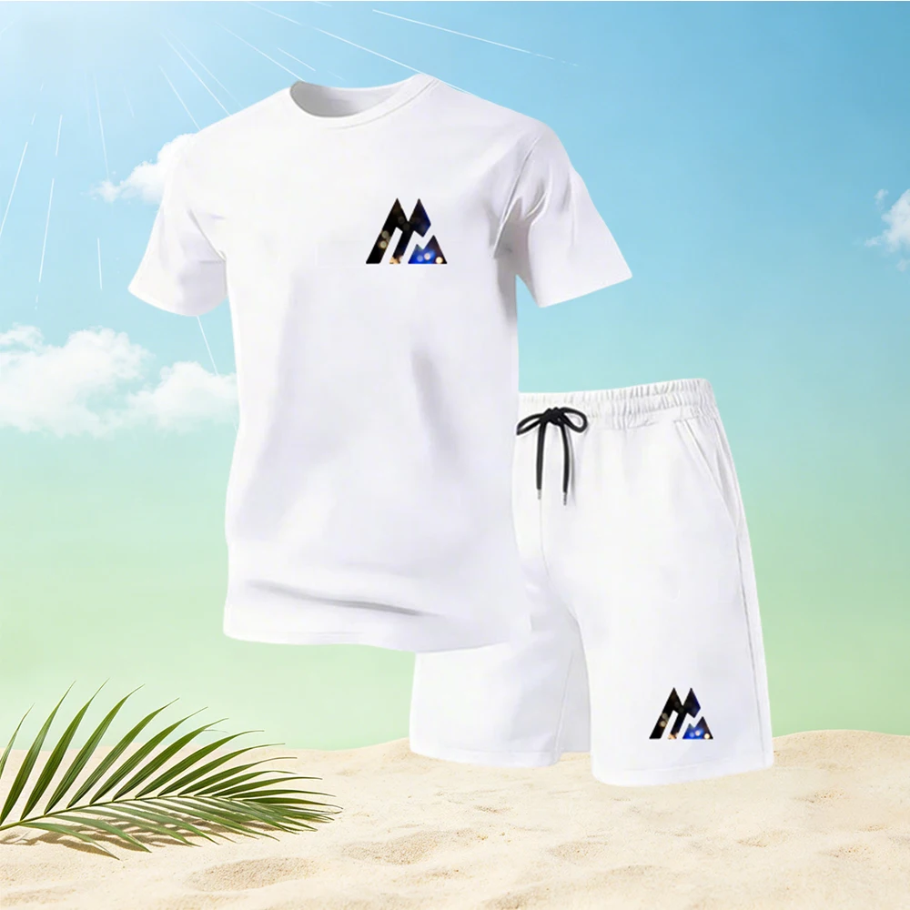 Men'S Fashion Videos - 2026Summer Men's Fashion T-Shirts Sets O-neck