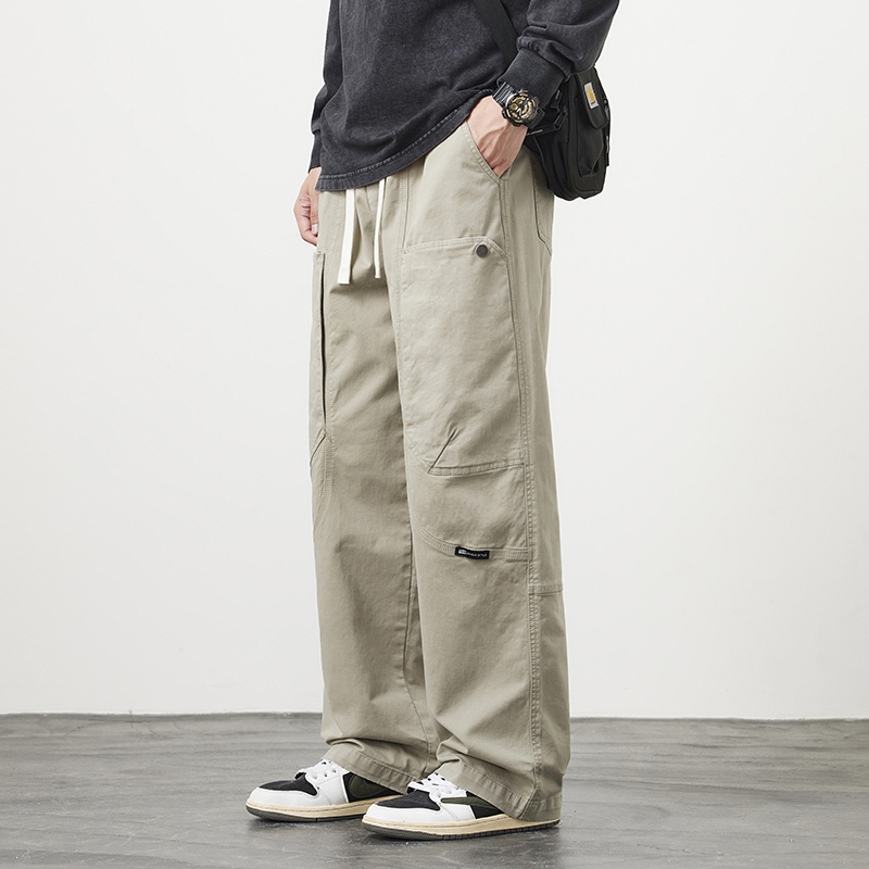 Mens Fashion Cargo Pants - Autumn New Straight Casual Pants Wide