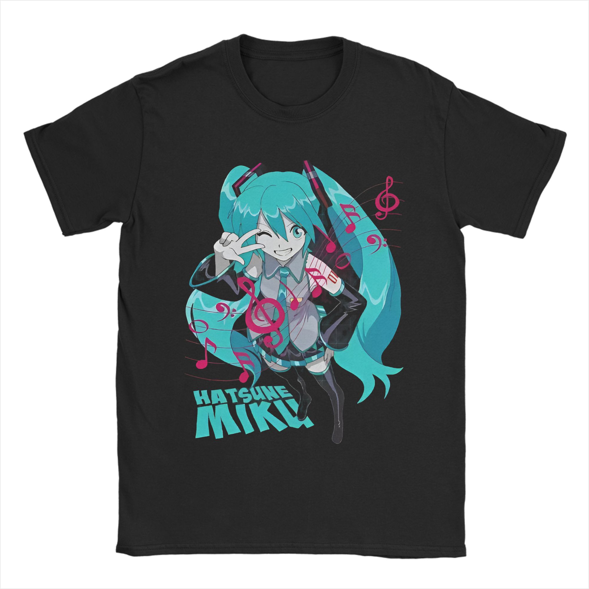 Mens Fashion Ideas - Kawaii Hatsune Miku T-Shirt for Men