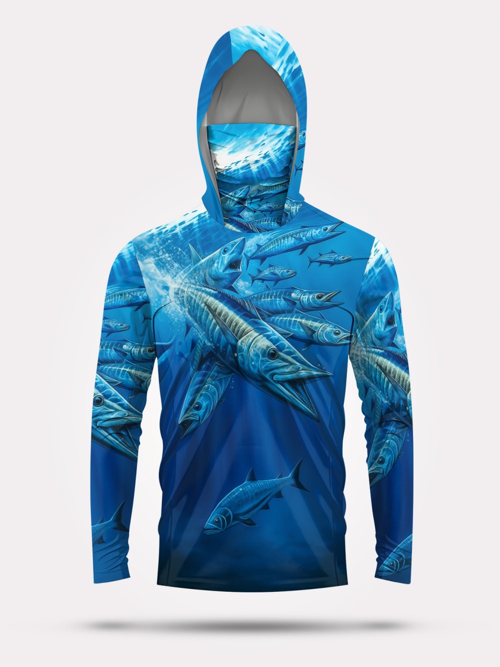 Men'S Fashion Undershirt - Men's summer fashion fish school print
