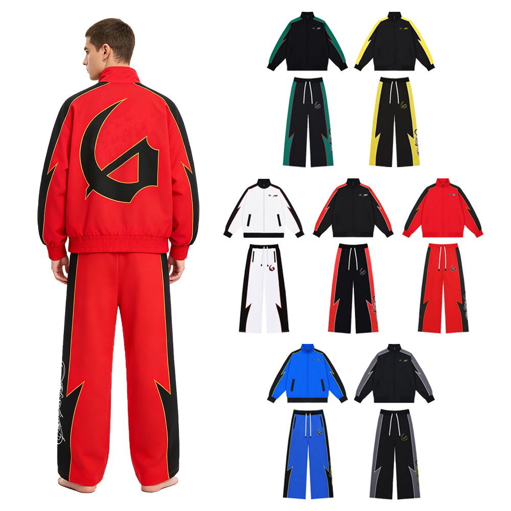 Mens Fashion Zip Up - Y2k Streetwear Men's Sets Two Piece