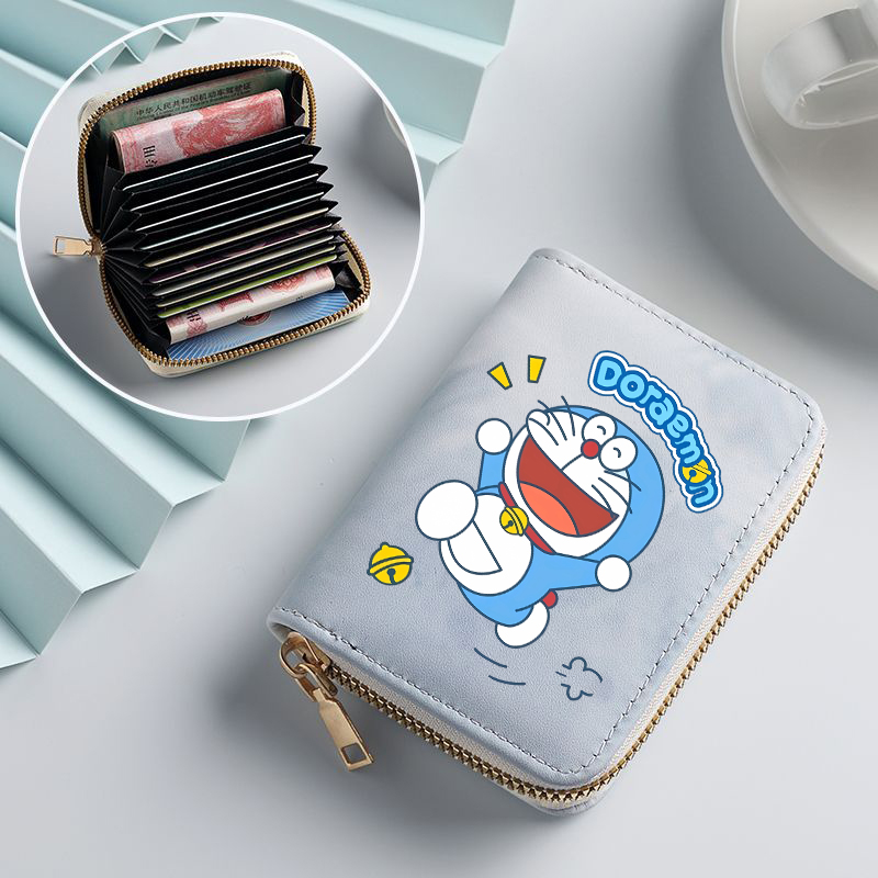 Men'S Fashion Bag - Doraemon Woman Short Wallet Anime Cartoon