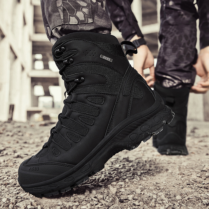 Mens Fashion Zip Up - New Men Tactical Boots Military Brand