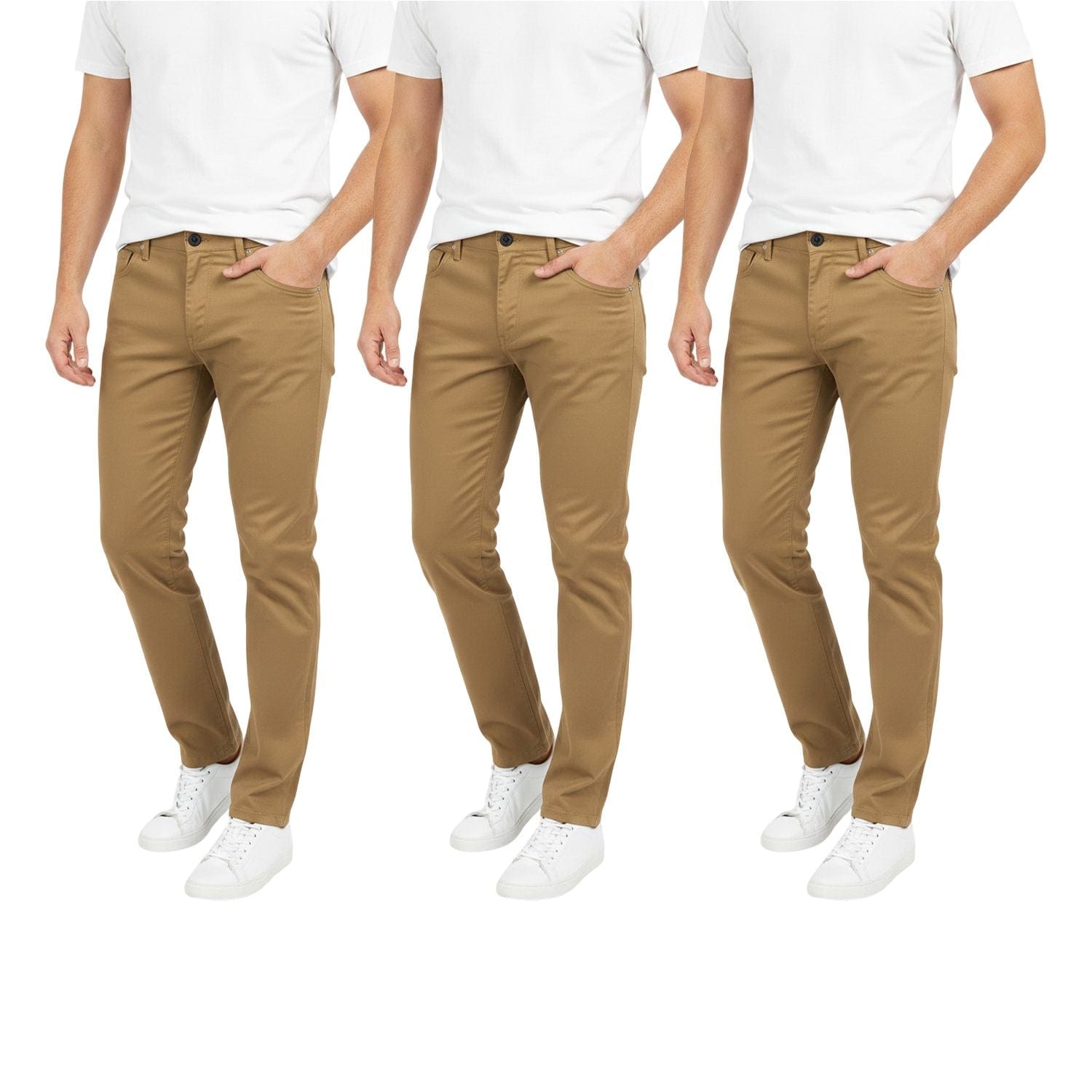 Chino Pants Men - Mens 3 Pack Chinos Slim Fit