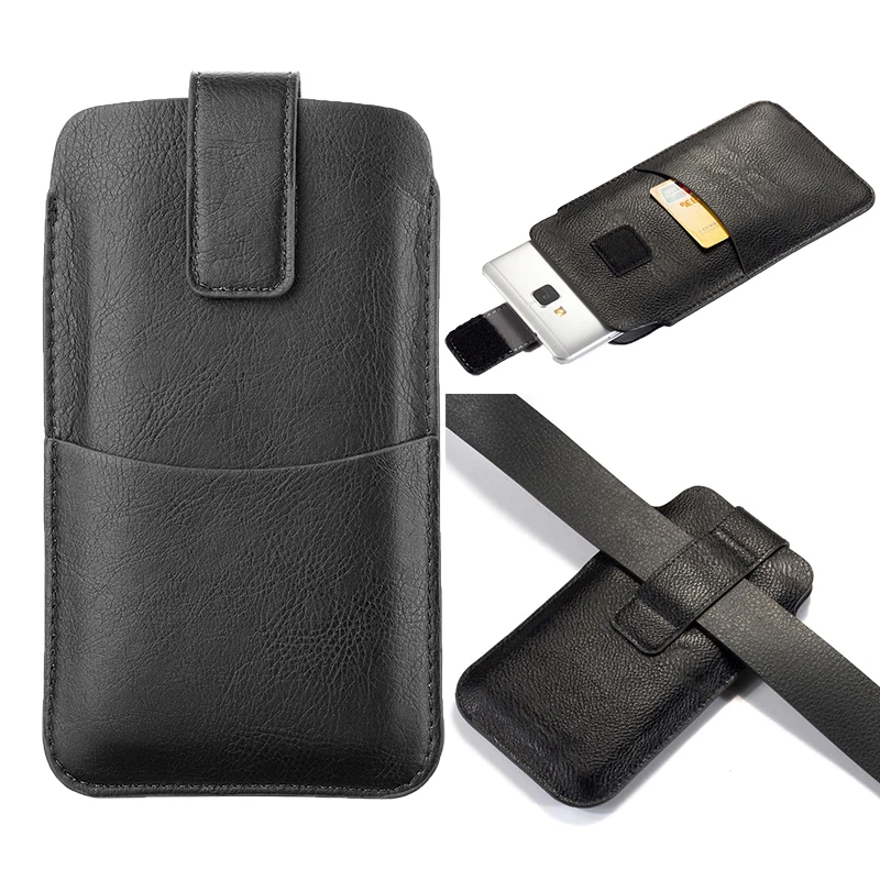 Belt Mens Fashion - Universal Leather Phone Holster Belt Case