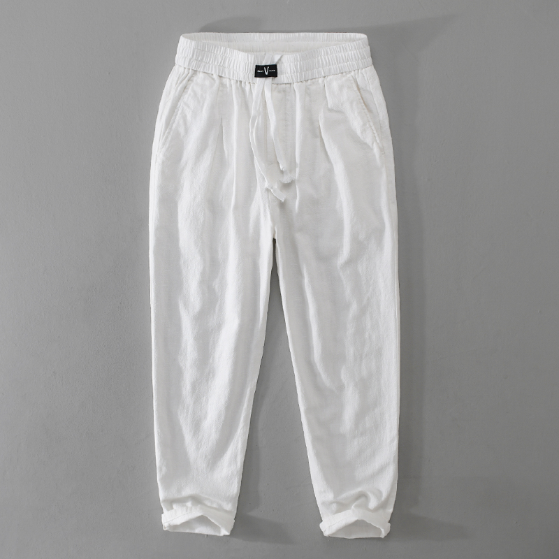 Men'S Fashion Linen Pants - New Designer Cotton Linen Casual Brand
