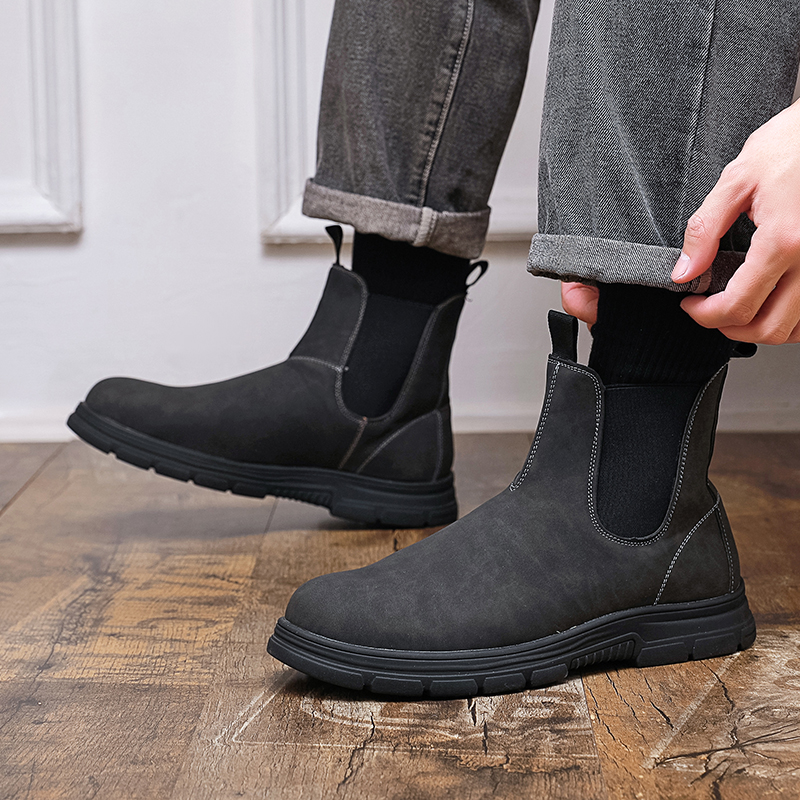 Mens Fashion Modern - Men High Top Boots Thick Sole