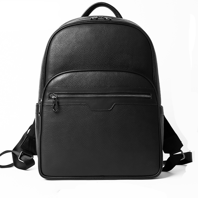 Mens Fashion Zip Up - New Brand Genuine Leather Men Backpacks