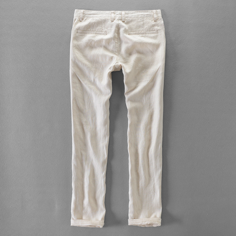 New Designer Pure Linen Fashio – Men'S Fashion Linen Pants recenzja i cena