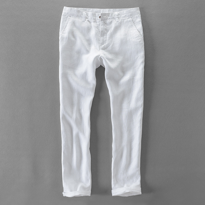 New Designer Pure Linen Fashio – Men'S Fashion Linen Pants recenzja i cena