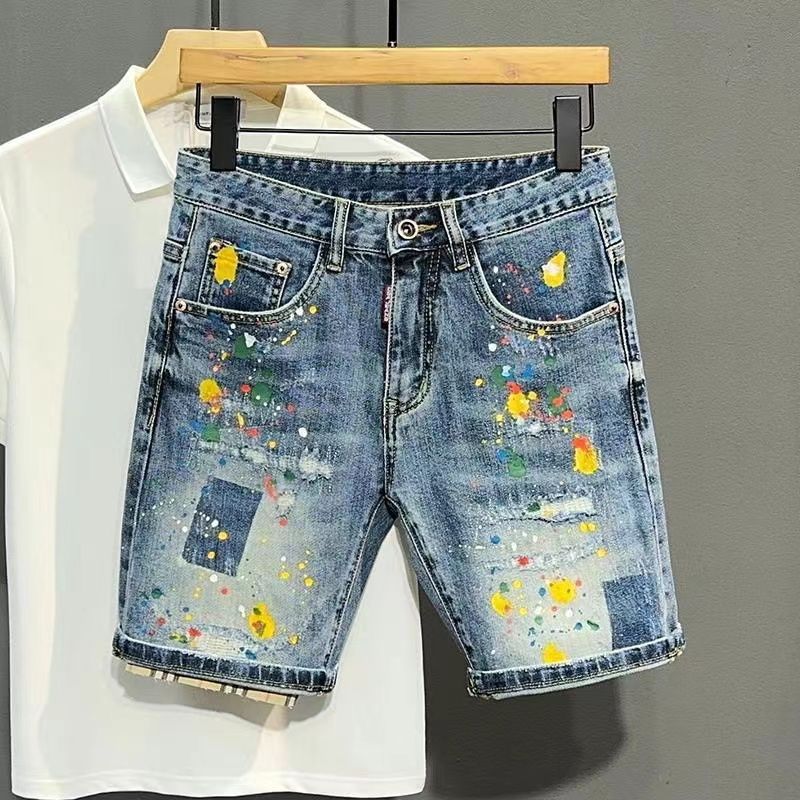 Men's Short Jeans Pants Graffi – Xl Men'S Fashion recenzja i cena