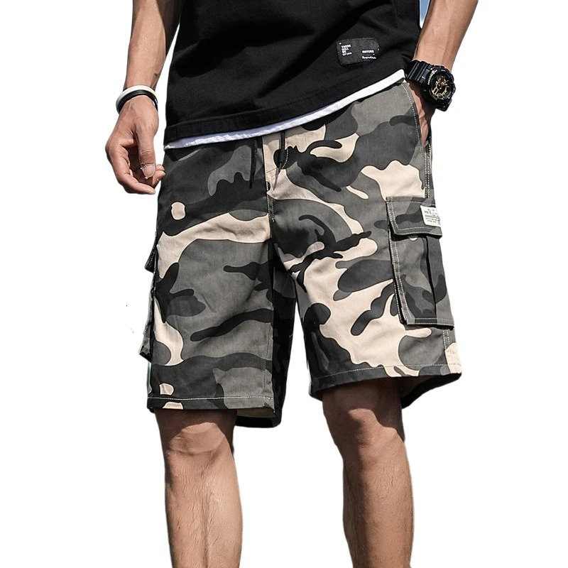 New Men's Camouflage Cargo Sho – Mens Fashion Cargo Pants recenzja i cena