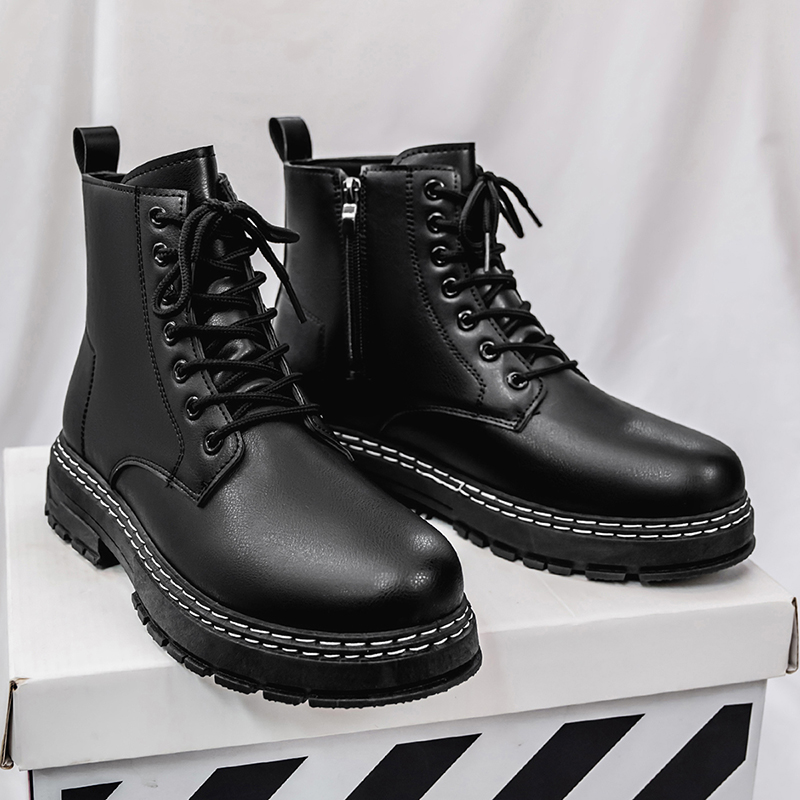 Men's 4-Season Black Patent Le – Mens Fashion Modern recenzja i cena
