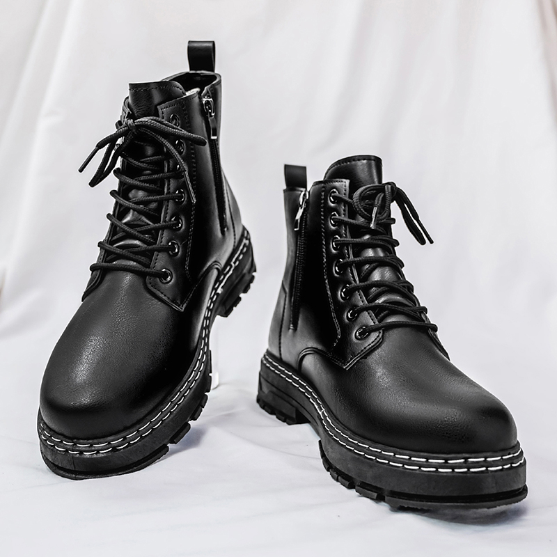 Men's 4-Season Black Patent Le – Mens Fashion Modern recenzja i cena