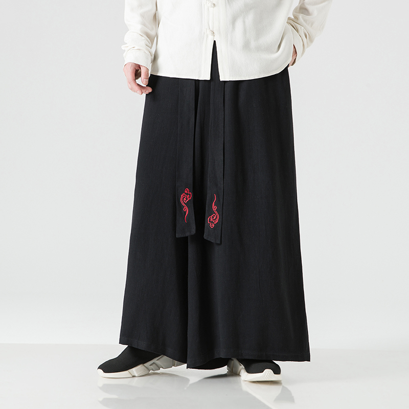 2023 Fashion Men Linen Wide Le – Men'S Fashion Linen Pants recenzja i cena