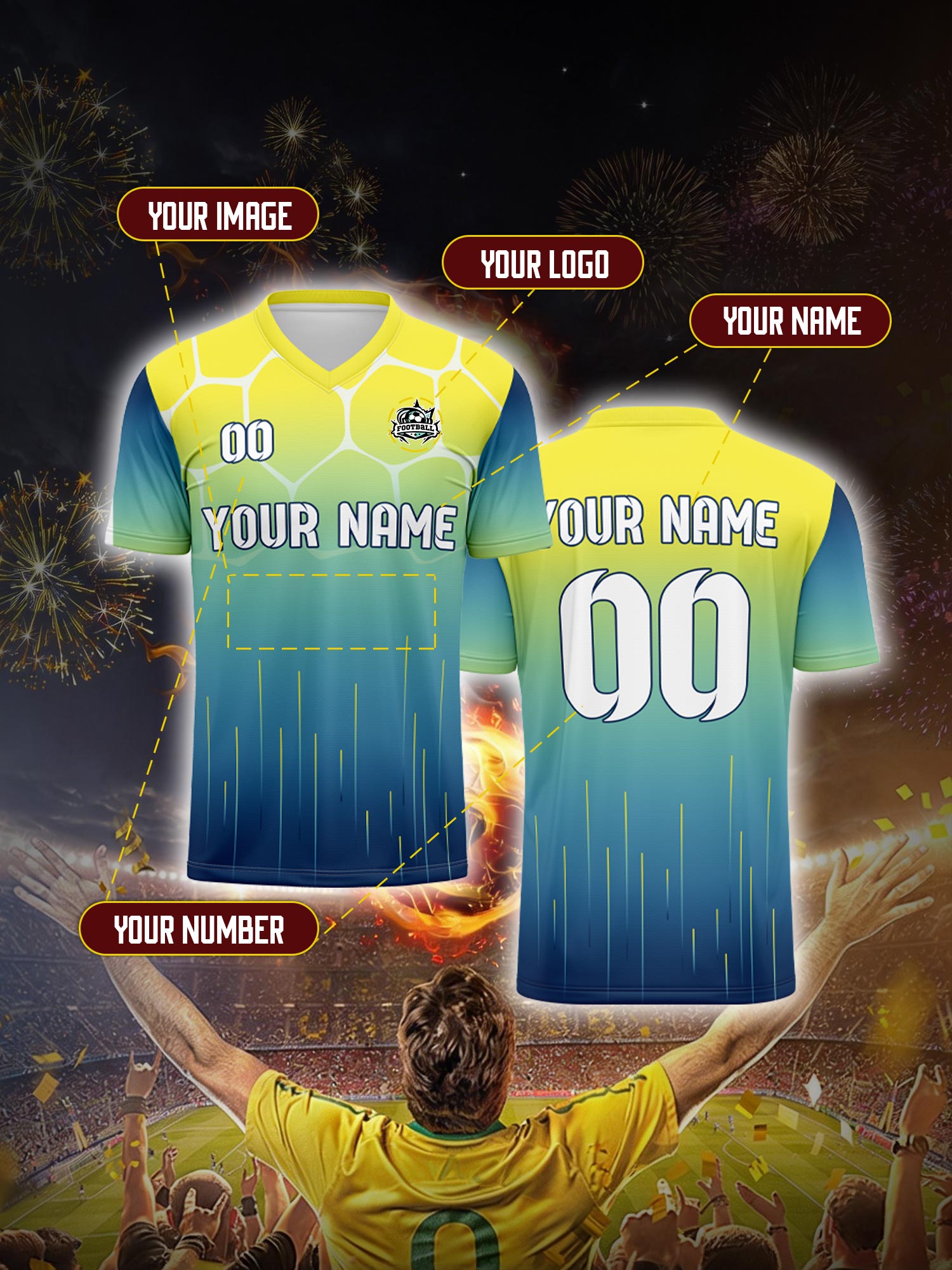 Custom Soccer Jersey With Cust – Mens Fashion Modern recenzja i cena