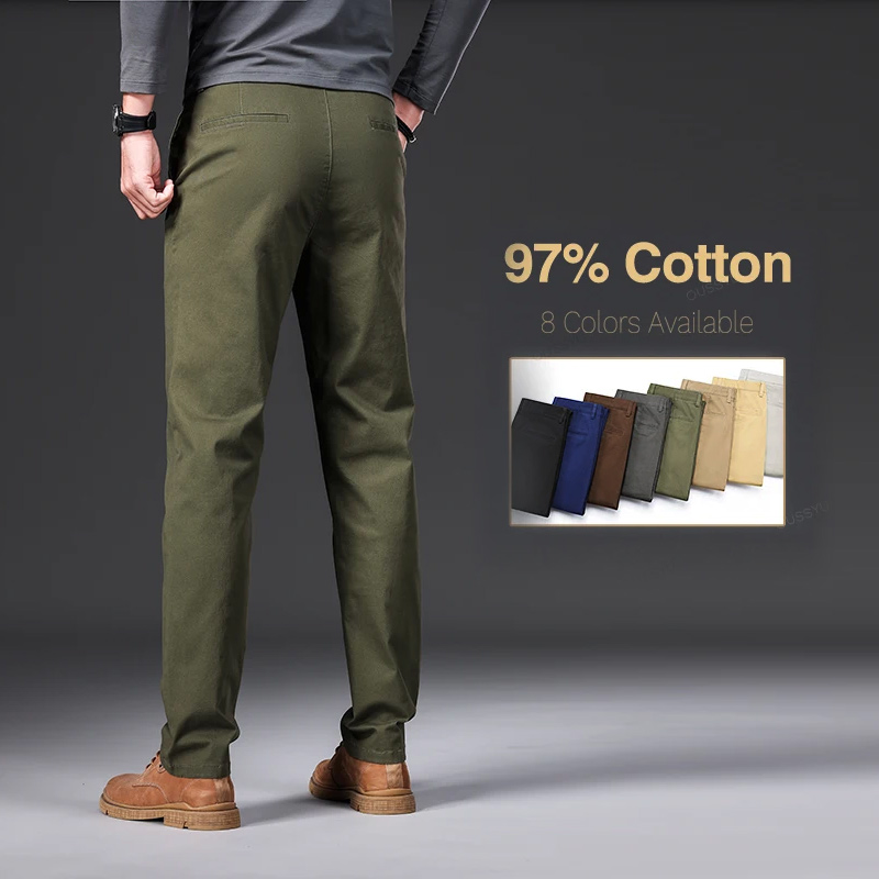 Good Quality 97%Cotton Men's C – Chino Pants Men recenzja i cena