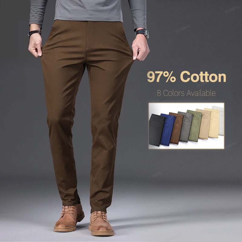 Good Quality 97%Cotton Men's C – Chino Pants Men recenzja i cena