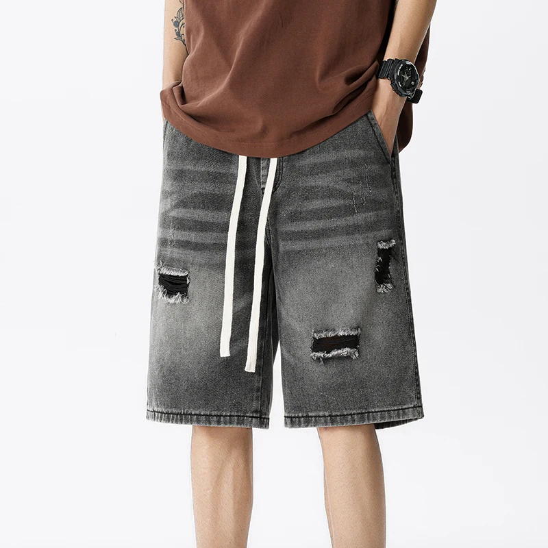 Summer Thin Denim Shorts Men's – Men'S Fashion Linen Pants recenzja i cena