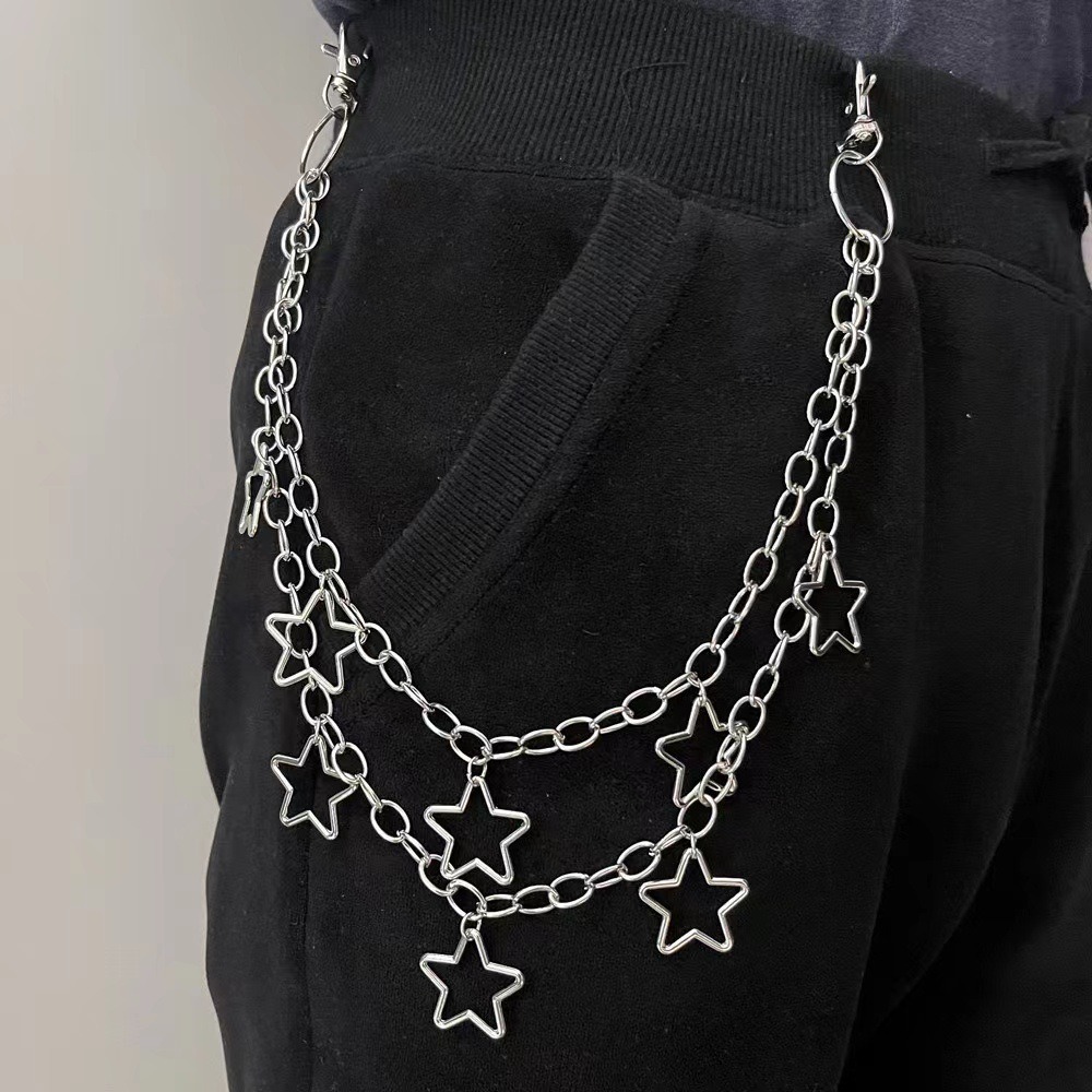 Punk Star Double Layer Waist C – Belt Mens Fashion recenzja i cena