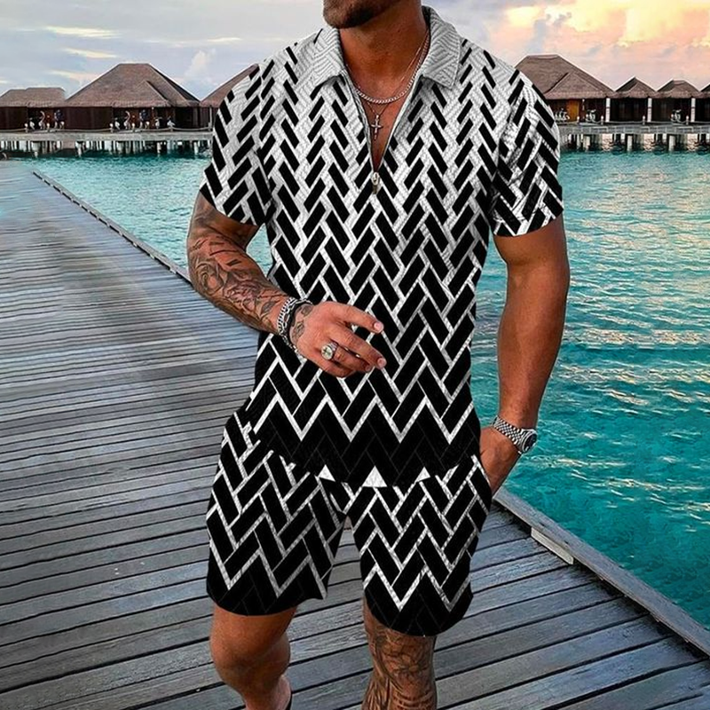 3D Print Nationality Style Men – Men'S Fashion Polo recenzja i cena