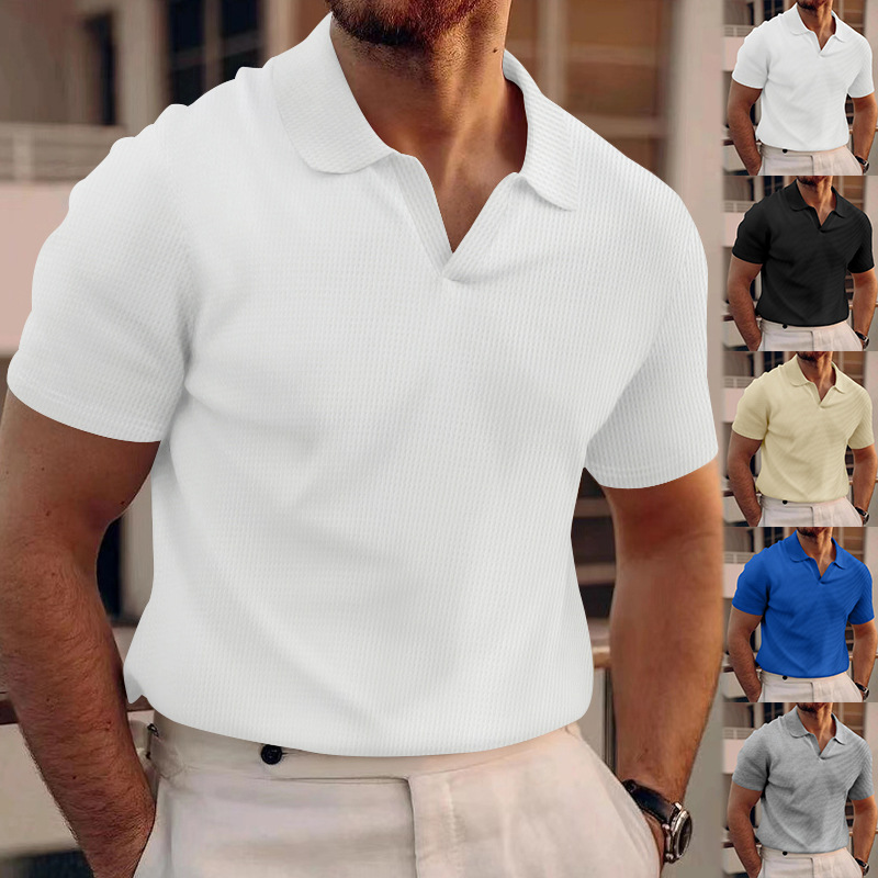 2024Summer New Polo Collar Cas – Men'S Fashion Polo recenzja i cena