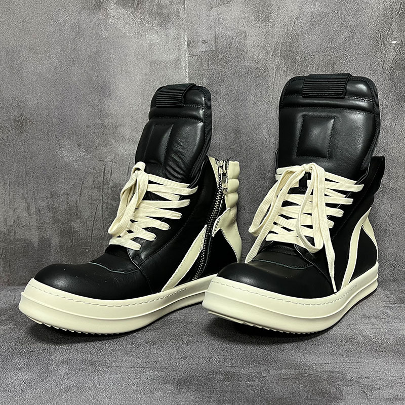 Men‘s High Top Shoes Women Lea – Mens Fashion Modern recenzja i cena