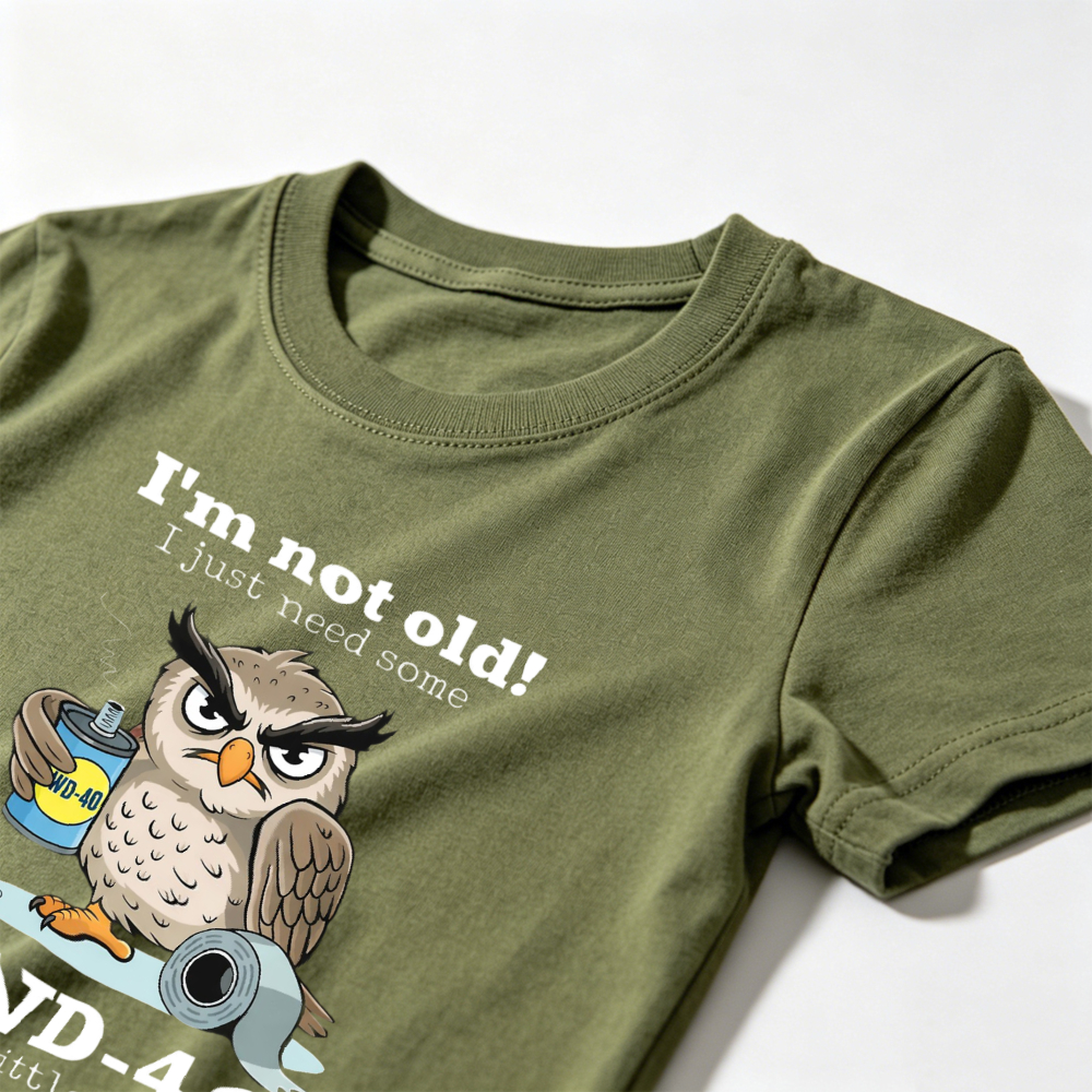 Owl WD40 I'm Not Old Men T-Shi – Mens Fashion Ideas recenzja i cena