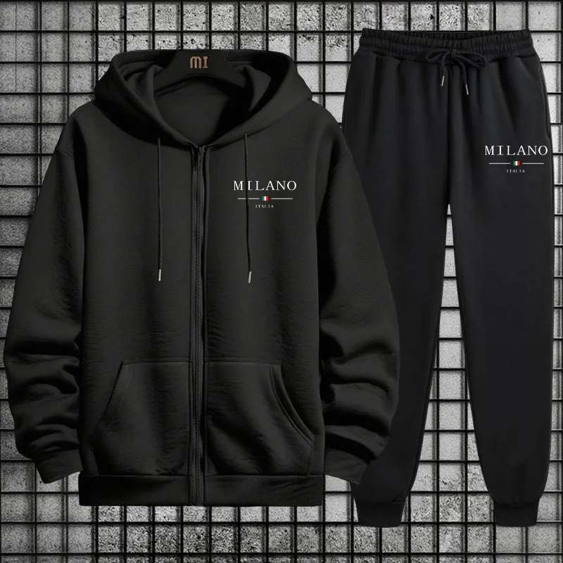 Spring 2026 Men's Tracksuit Ca – Mens Fashion Zip Up recenzja i cena