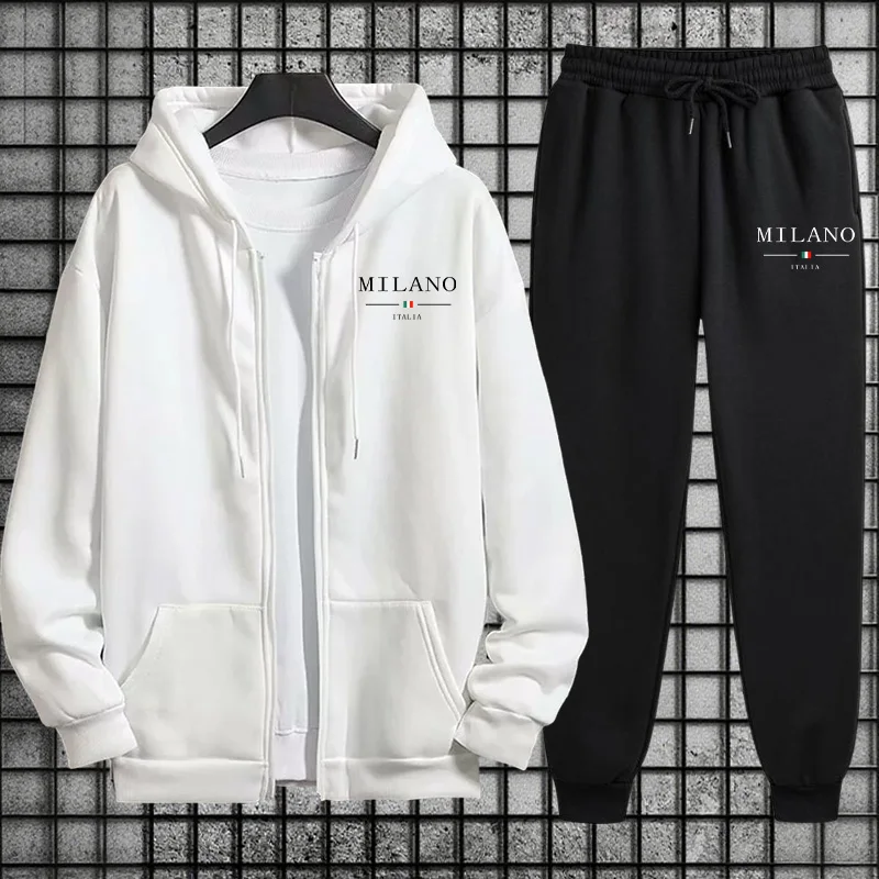 Spring 2026 Men's Tracksuit Ca – Mens Fashion Zip Up recenzja i cena