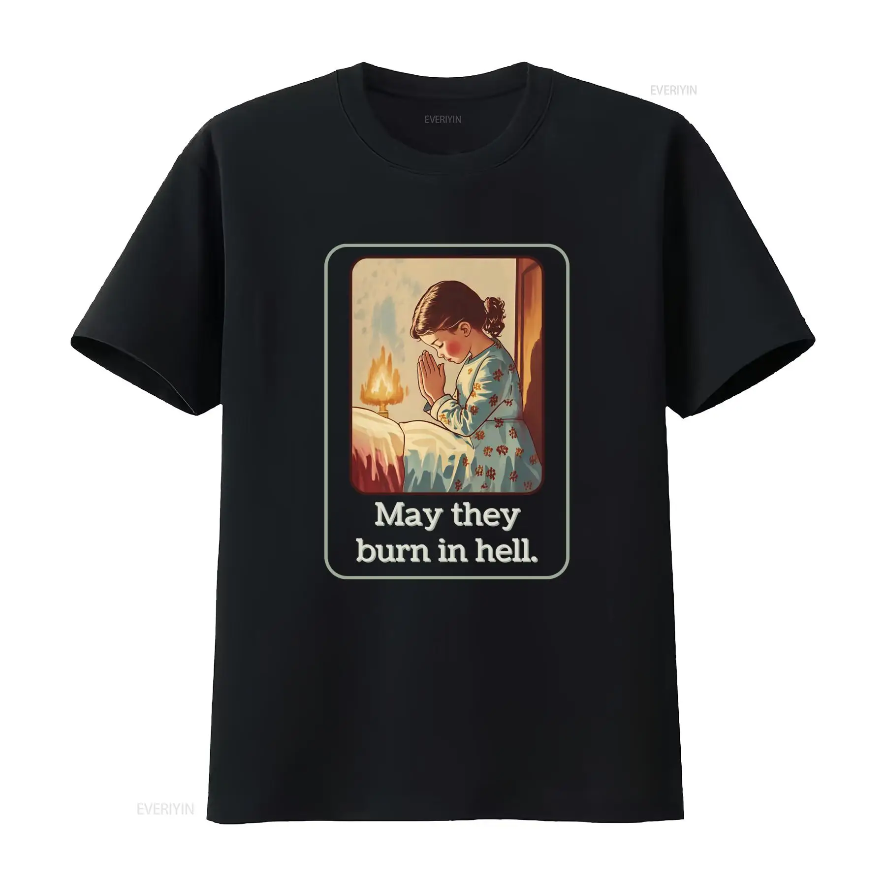 May They Burn In Hell T Shirt  – 1950S Fashion Men'S recenzja i cena