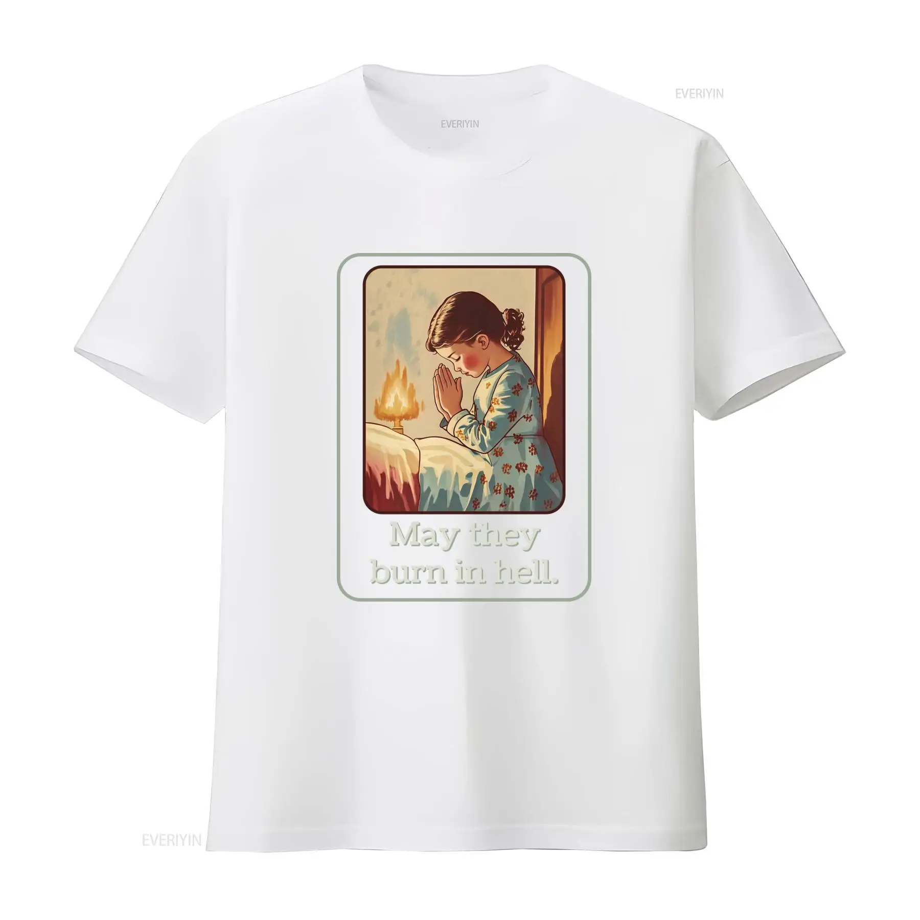 May They Burn In Hell T Shirt  – 1950S Fashion Men'S recenzja i cena