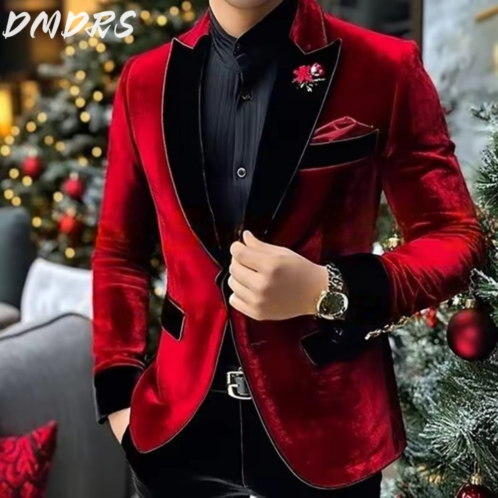 Formal Velvet Men Suits Fashio – Men'S Fashion Outfits 2026 recenzja i cena