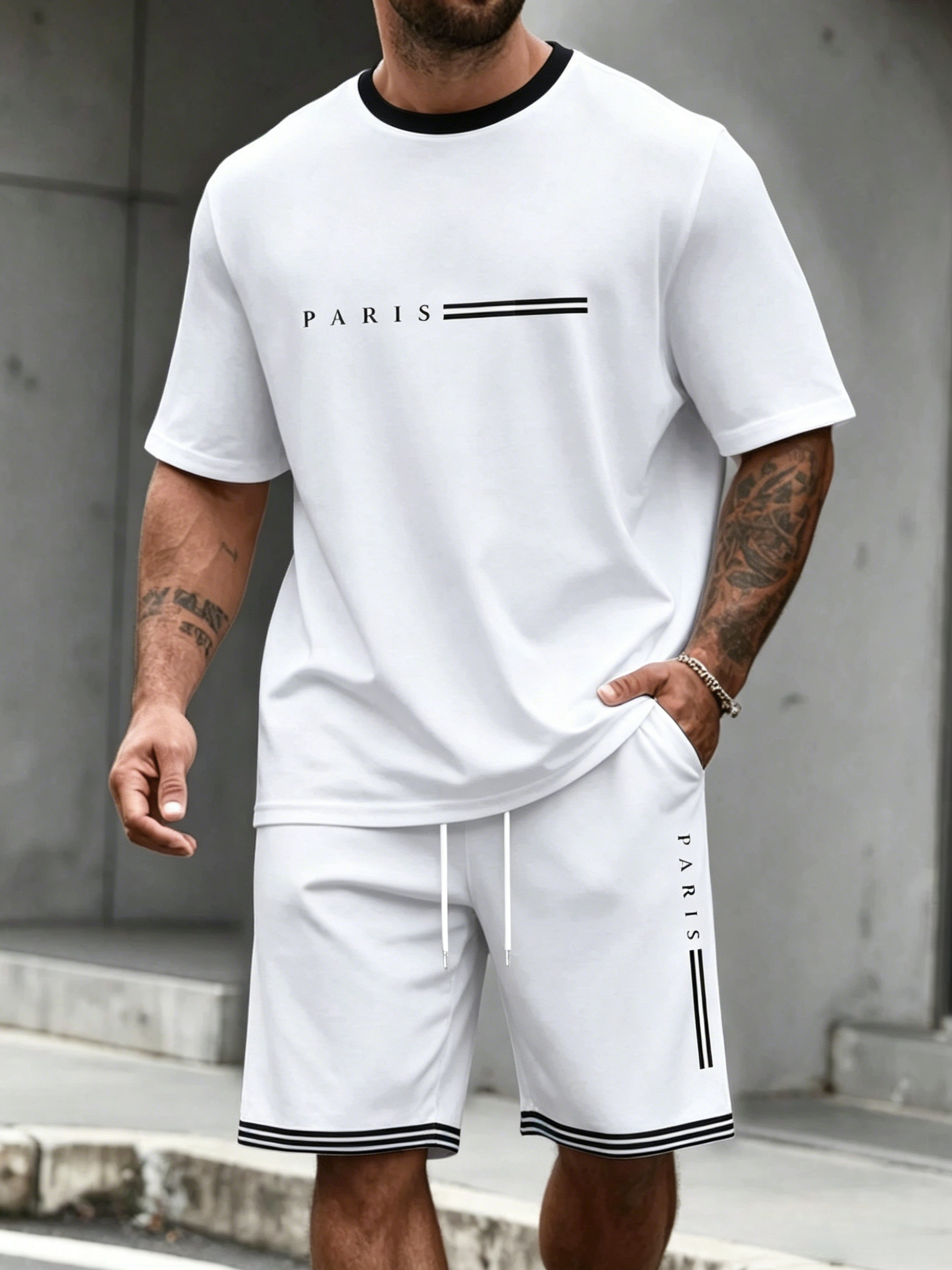 Men's Tracksuit 2 Piece ​O-nec – Men'S Fashion Undershirt recenzja i cena