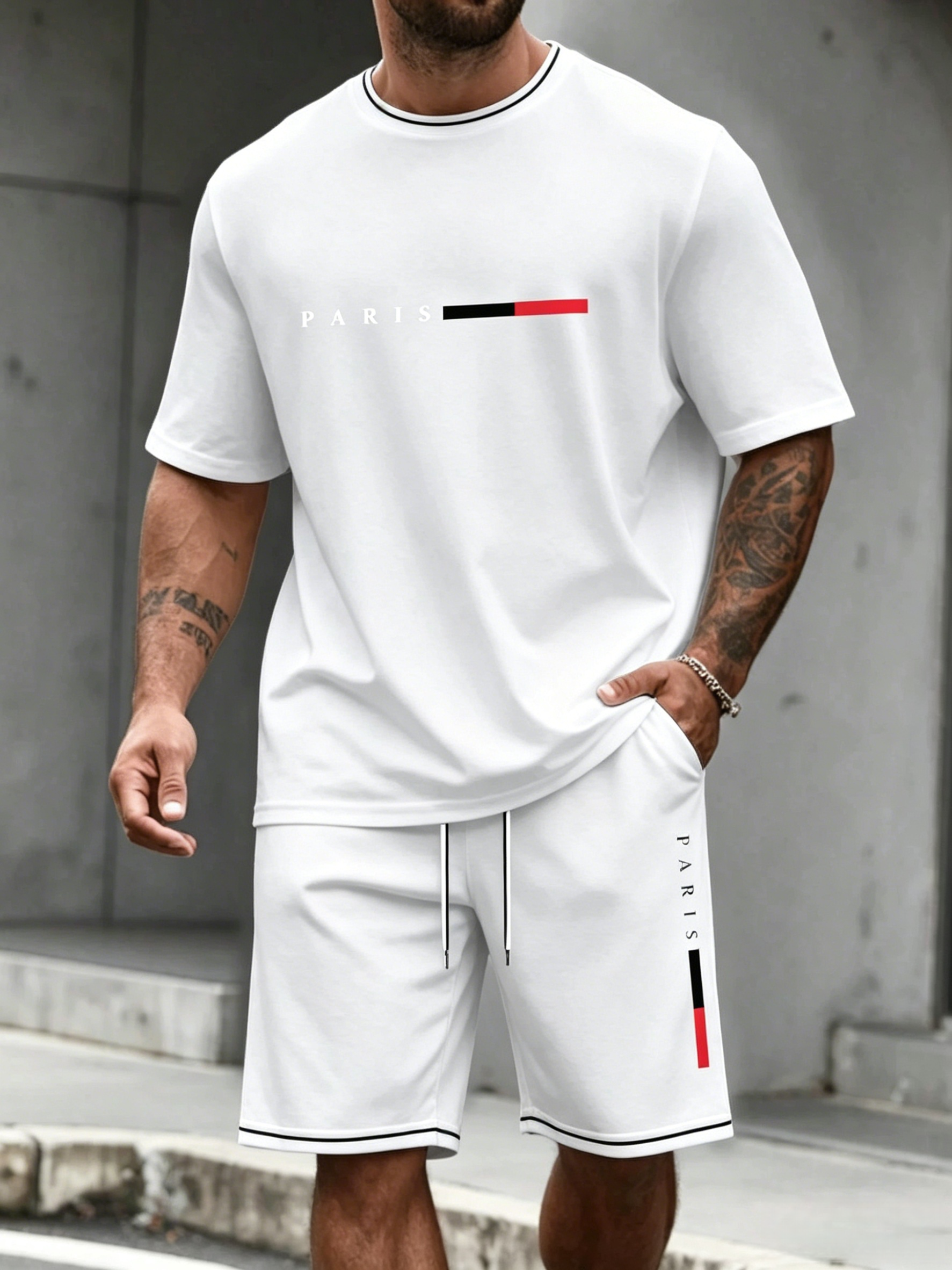 Men's Tracksuit 2 Piece ​O-nec – Men'S Fashion Undershirt recenzja i cena