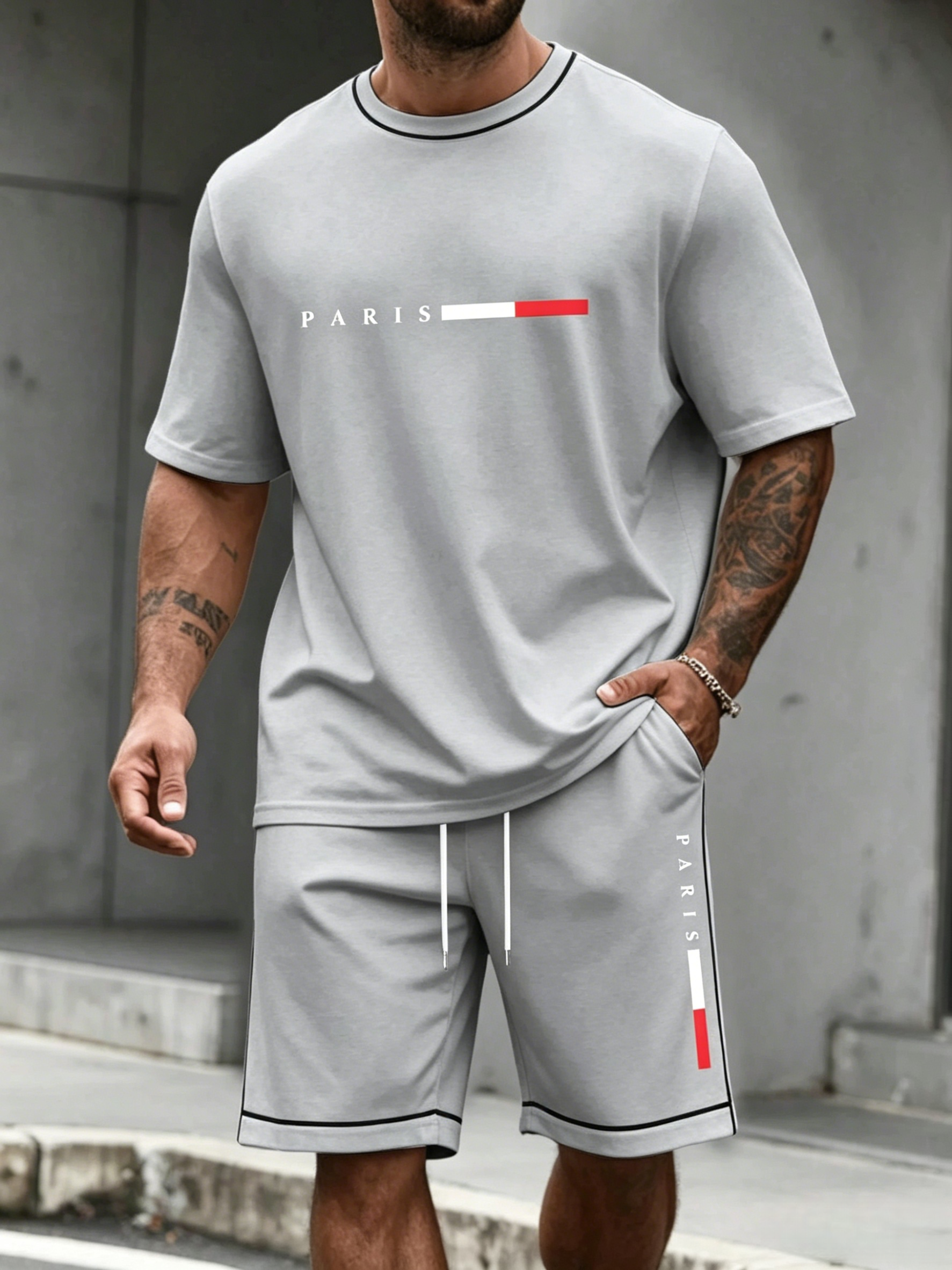 Men's Tracksuit 2 Piece ​O-nec – Men'S Fashion Undershirt recenzja i cena