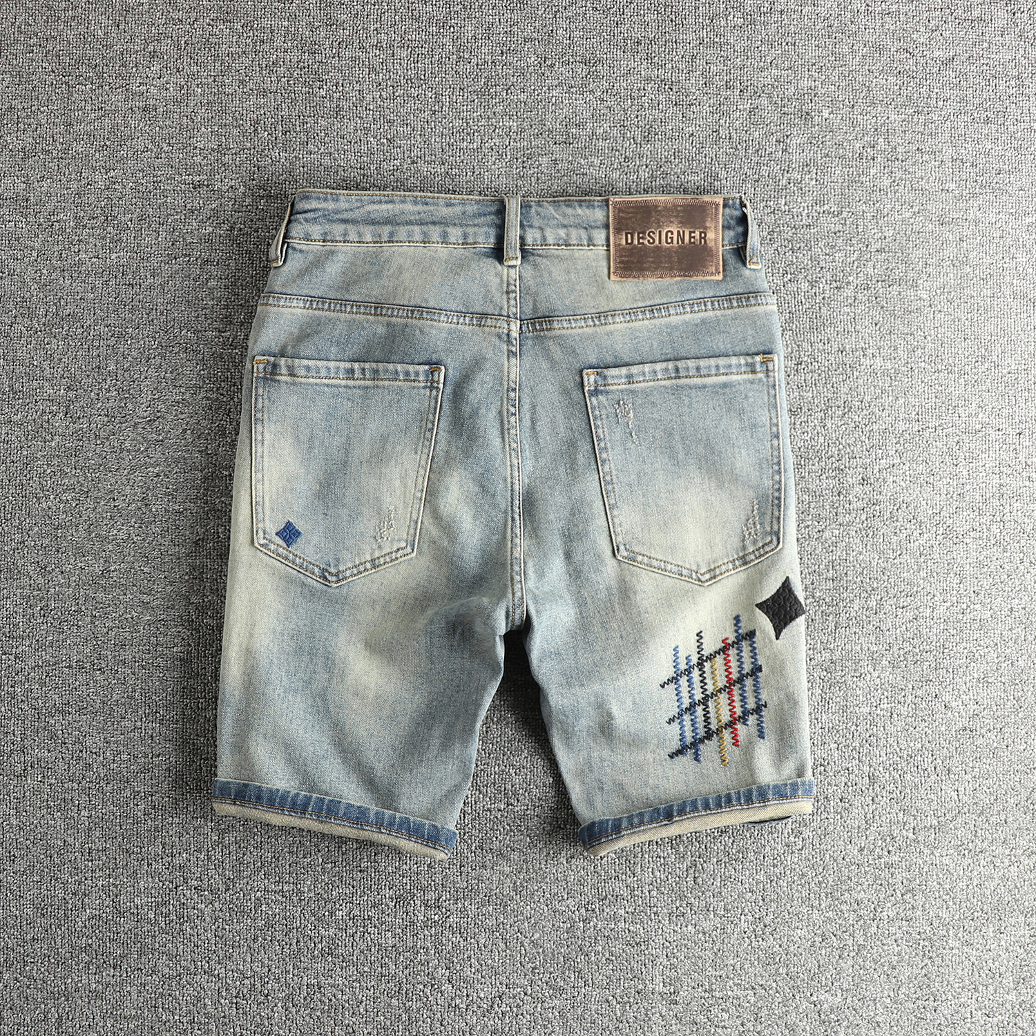 Summer New American Retro Embr – Mens Fashion Cargo Pants recenzja i cena