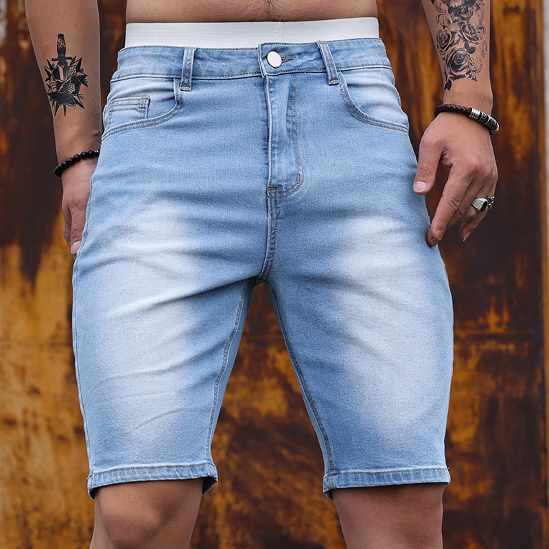 2026 Mens Stretch Denim Shorts – Men'S Fashion Linen Pants recenzja i cena