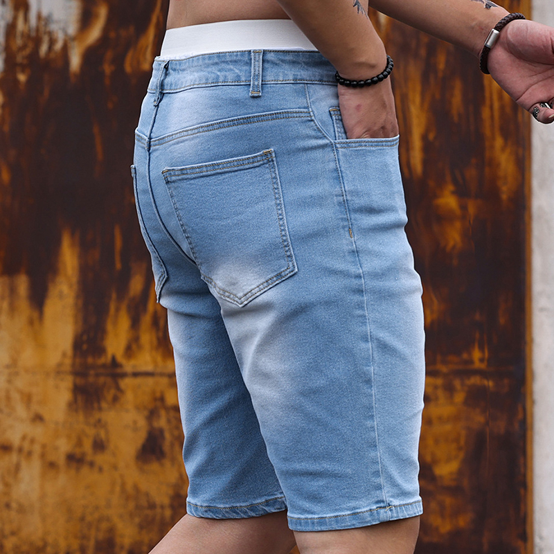 2026 Mens Stretch Denim Shorts – Men'S Fashion Linen Pants recenzja i cena