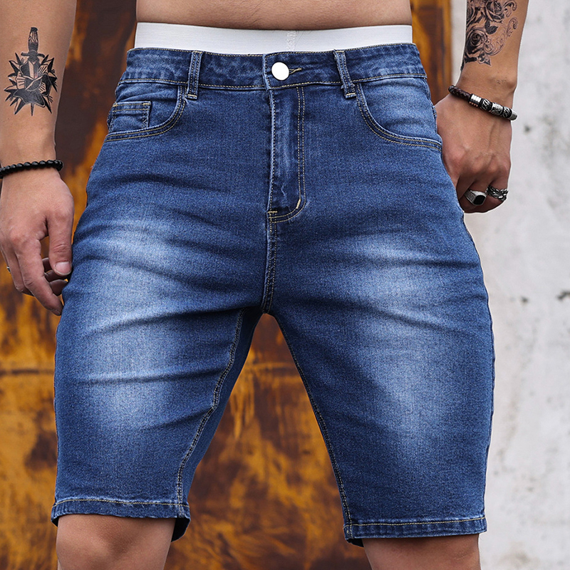 2026 Mens Stretch Denim Shorts – Men'S Fashion Linen Pants recenzja i cena