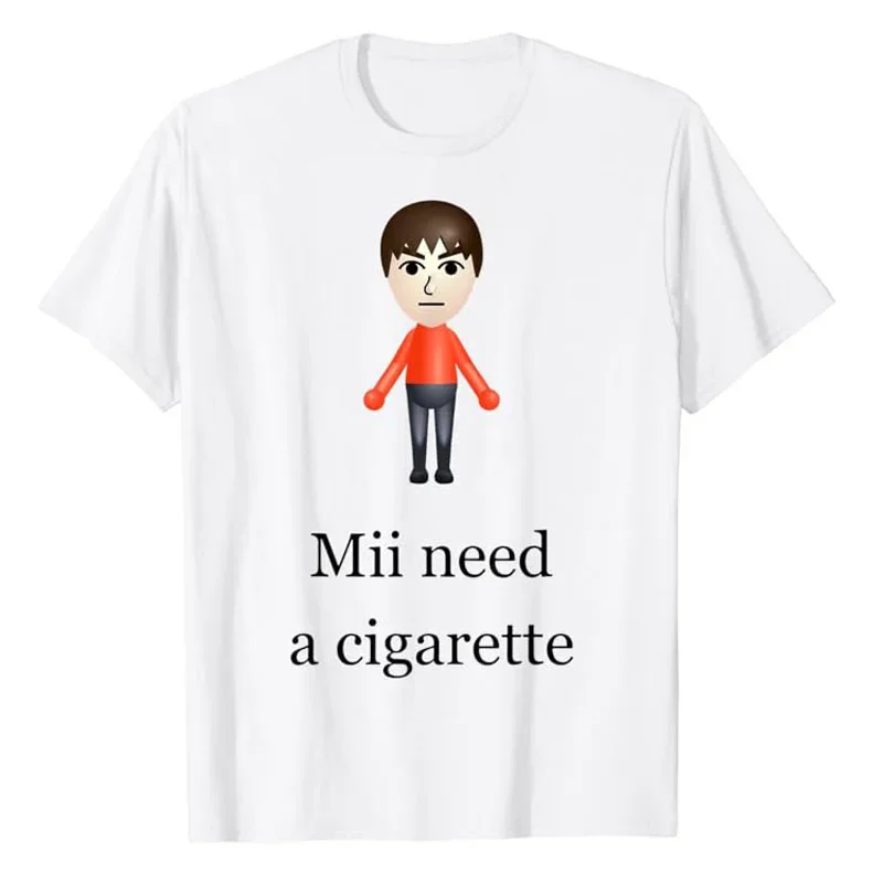 Mii Needs Cigarettes, T-shirts – Men'S Fashion Haircuts recenzja i cena