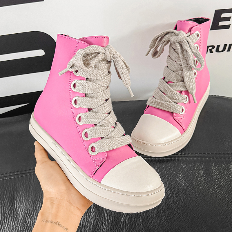 Original Pink Men High-top Sne – Mens Fashion Zip Up recenzja i cena