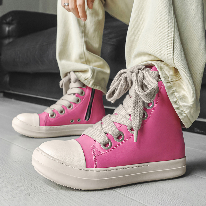 Original Pink Men High-top Sne – Mens Fashion Zip Up recenzja i cena
