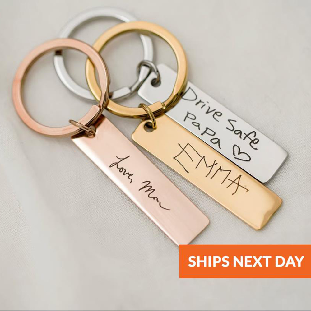Actual handwritten key chain,  – Mens Fashion Ideas recenzja i cena