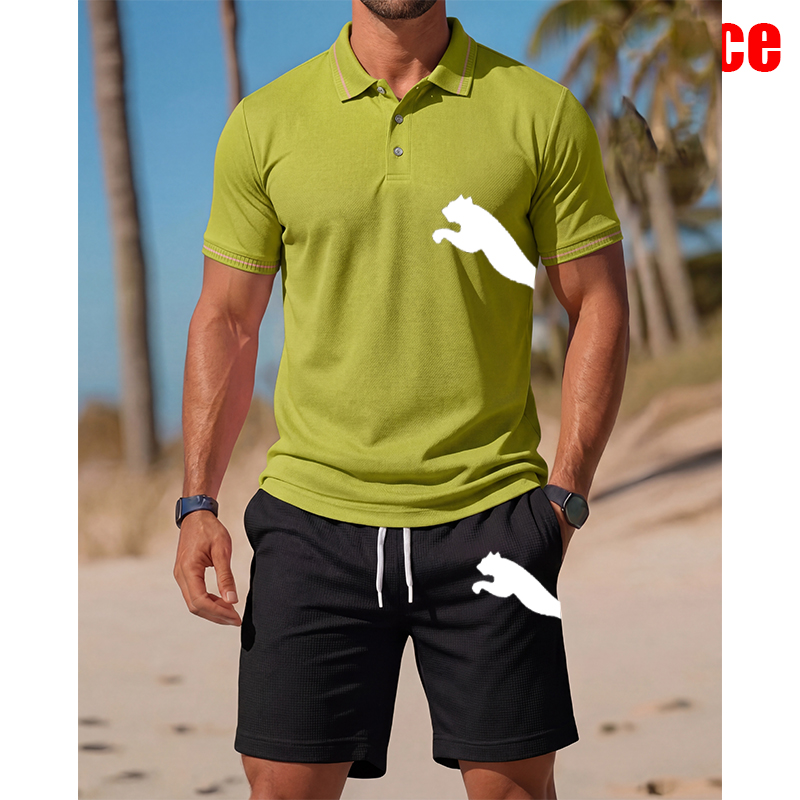 Men's Casual Short-Sleeved Pol – Men'S Fashion Polo recenzja i cena