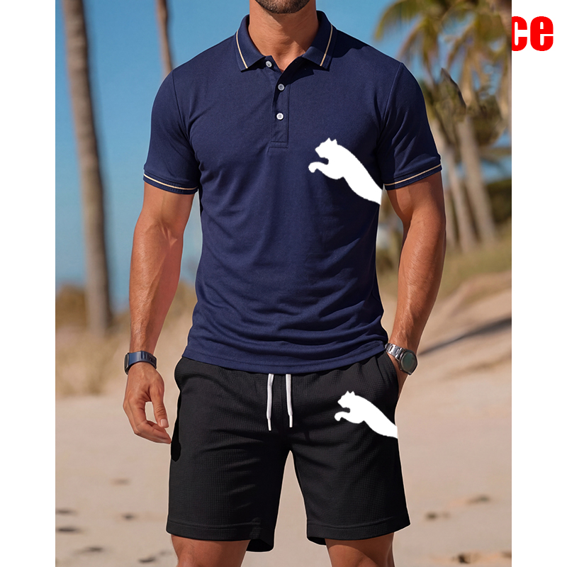 Men's Casual Short-Sleeved Pol – Men'S Fashion Polo recenzja i cena